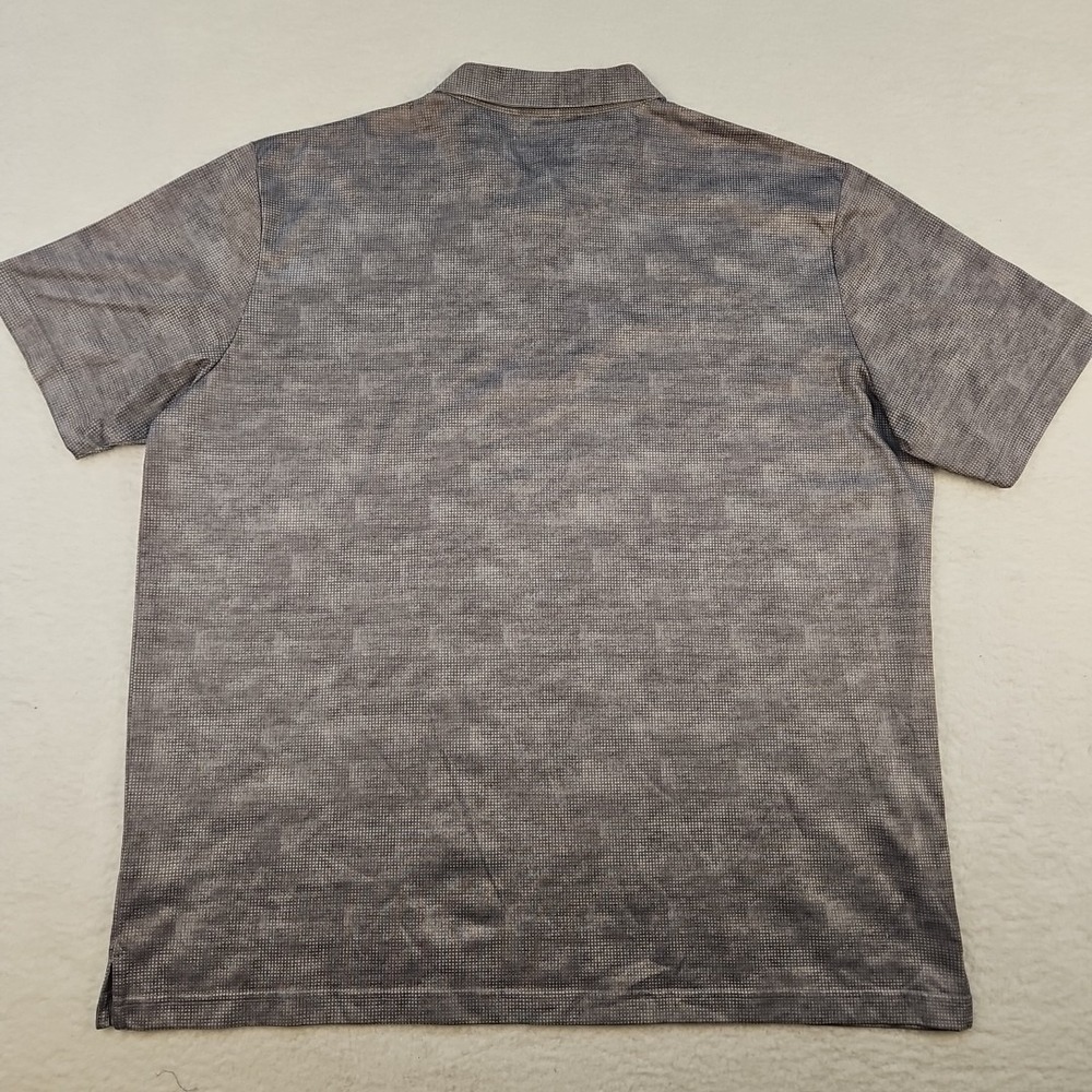 Callaway Mens XXL Golf Henley Collar Polo Shirt Camo Gray Infinity Opti-Dri - Picture 8 of 9